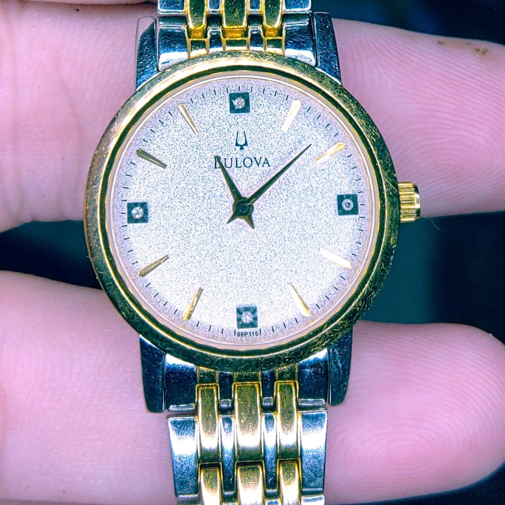 Sold-Ladies Bulova diamond watch
